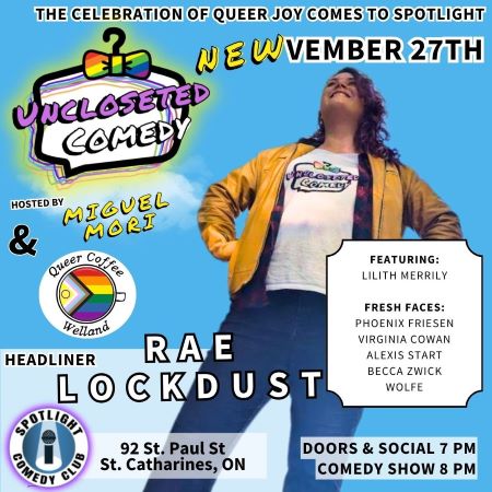 Uncloseted Comedy Rae Lockdust