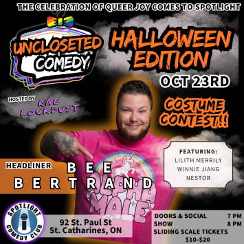 Uncloseted Comedy Bee Bertrand